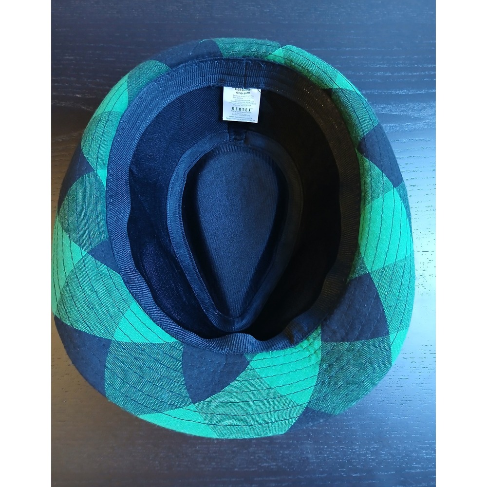 Gertex Green Black Buffalo Plaid Fedora Hat One Size Fits Most G21C2001 Mens - Picture 5 of 7